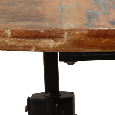 vidaXL Matbord massivt återvunnet trä och stål 180 cm