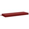 vidaXL B&auml;nk kudde SOEST 100% Polyester Vinr&ouml;d 100 x 40 x 8 cm
