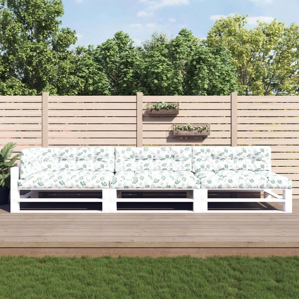 vidaXL Palldynor 7 st bladm&ouml;nster tyg