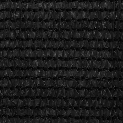 vidaXL Balkongskärm svart 75x600 cm HDPE