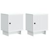 vidaXL Nattduksbord 2 pcs Vit 43 x 34,5 x 50 cm Konstruerat tr&auml;
