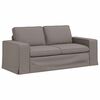 vidaXL Soffa 2 pcs Taupe 182 x 80 x 82 cm tyg