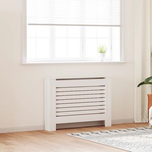 vidaXL Elementskydd vit 112x19x81,5 cm MDF