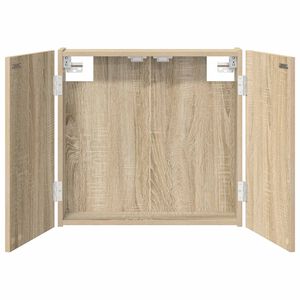 vidaXL Darttavla Sk&aring;p Sonoma-ek 56 x 12 x 53,5 cm Konstruerat tr&auml;