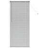 vidaXL Fönsterpersienn med gardiner Silver Aluminium