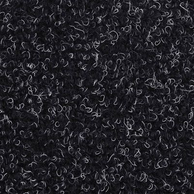 vidaXL Trappstegsmattor självhäftande 10 st svart 65x21x4 cm brodyr