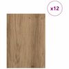 vidaXL Dekorpaneler 12 pcs artisan ek 21 x 30 x 0.3 cm Konstruerat trä