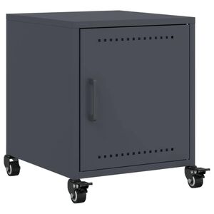 vidaXL S&auml;ngbord antracit 36x39x43,5 cm st&aring;l
