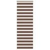 vidaXL Rullgardin zebra brun 80x230 cm tyg bredd 75,9 cm polyester