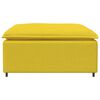 vidaXL Modulär soffa fotpall ljusgul 100x100x48 cm