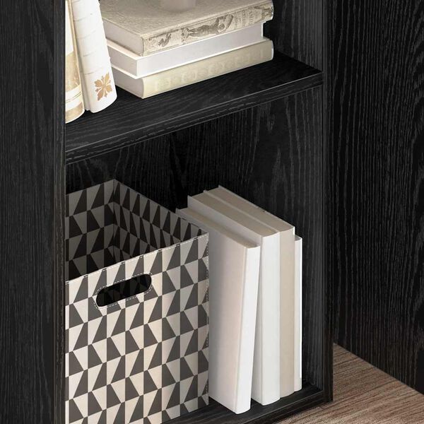 vidaXL Hyllsystem Svart Ek 40 x 30 x 77 cm Konstruerat tr&auml;