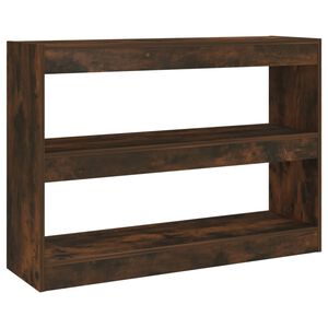 vidaXL Bokhylla/rumsavdelare r&ouml;kf&auml;rgad ek 100x30x72 cm