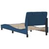 vidaXL Bed Frame without Mattress Blue 90x200 cm Fabric