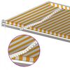 vidaXL Automatisk markis med vindsensor & LED 500x350 cm gul/vit