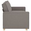 vidaXL 2-sitssoffa taupe 180x78x84 cm tyg