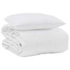 vidaXL Sommar Duvet med kudde 2 pcs Vit Mikrofiber