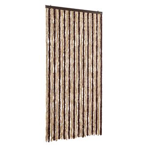vidaXL Insektsgardin beige och ljusbrun 100x200 cm chenille