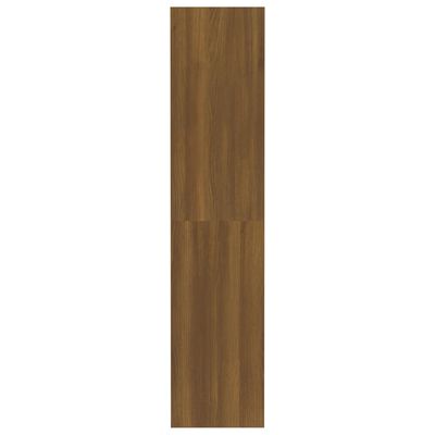 vidaXL Bokhylla/Rumsavdelare brun ek 80x30x135 cm konstruerat trä