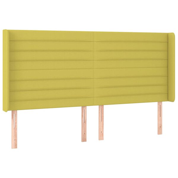 vidaXL S&auml;nggavel LED gr&ouml;n 163x16x118/128 cm tyg