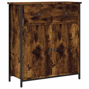 vidaXL Sk&auml;nk brun ek 70x30x80 cm konstruerat tr&auml;