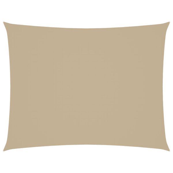 vidaXL Solsegel oxfordtyg rektangulärt 3,5x5 m beige