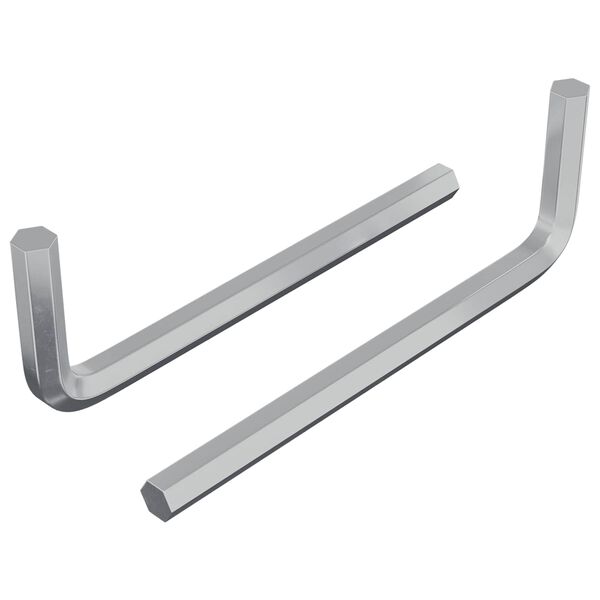 vidaXL Sexkantnyckel 2 pcs Silver 32 x 86 mm St&aring;l