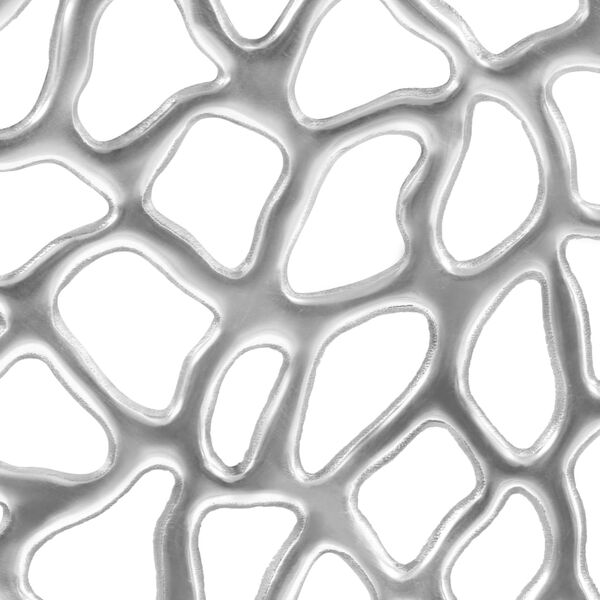 vidaXL Soffbord gjuten aluminium 70x30 cm silver