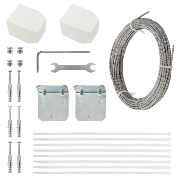 vidaXL Balkongskärm brun 80x240 cm oxfordtyg