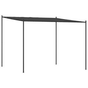 vidaXL Paviljong antracit 3x3 m 180 g/m&sup2; tyg och st&aring;l