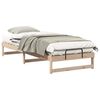 vidaXL S&auml;ngram Brun 90 x 220 cm Massiv furu