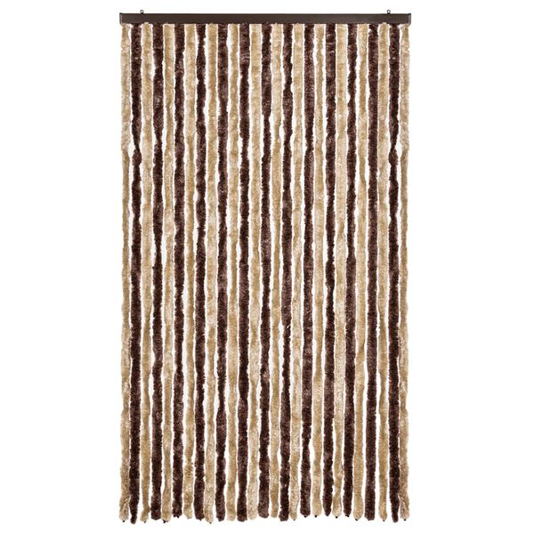 vidaXL Insektsdraperi beige och ljusbrun 118x220 cm chenille