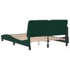 vidaXL Bed Frame without Mattress Dark Green 140x190 cm Velvet