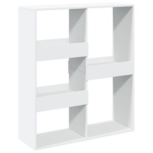 vidaXL Bokhylla/rumsavdelare vit 100x33x115 cm