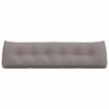 vidaXL Ryggkudde Taupe 180 x 24 x 50 cm tyg