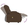 vidaXL Massagef&aring;t&ouml;lj med kopph&aring;llare 2-sits brun tyg