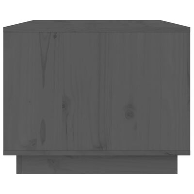 vidaXL Soffbord grå 80x50x40 cm massivt furu