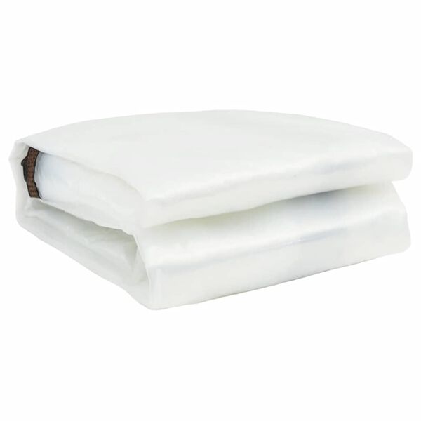 vidaXL Klar presenning med &ouml;ljetter 1x8 m polyeten
