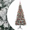 vidaXL Konstgjord julgran med julkulor 120 cm 150 LED-lampor Varmvit