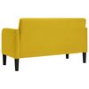 vidaXL Loveseat soffa gul 109 cm sammet