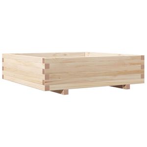 vidaXL Odlingsl&aring;da 90x90x26,5 cm massivt furutr&auml;