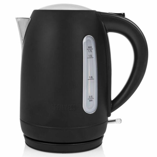 Princess Vattenkokare Black Steel 1,7L 2200W svart