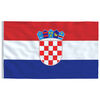 vidaXL Kroatiens flagga 90x150 cm