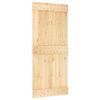 vidaXL Skjutd&ouml;rr NARVIK Naturlig och svart 90 x 210 cm (213,5 cm)