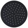 vidaXL Takduschhuvud i rostfritt st&aring;l 20 cm rund svart