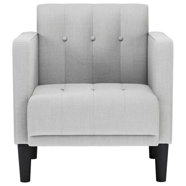 vidaXL Soffstol med armst&ouml;d molngr&aring; 53 cm tyg