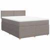 vidaXL Rams&auml;ng med madrass taupe 140x190 cm tyg