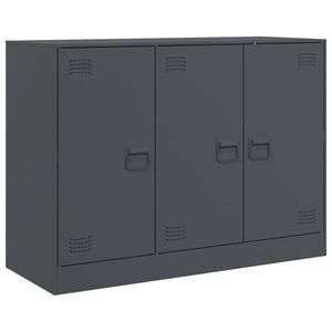 vidaXL Sk&auml;nk antracit 99x39x73 cm st&aring;l