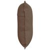 vidaXL Ryggkudde Brun 60 x 19 x 50 cm tyg