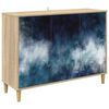 vidaXL Sideboard RAALTE Sonoma-ek 102 x 33 x 75 cm Konstruerat tr&auml;