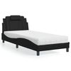 vidaXL Bed "Viana" with Mattress Black 80x200 cm Faux Leather